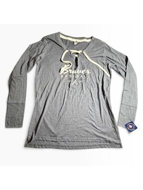 MLB Atalanta Braves women’s long sleeve long sleeve team apparel shirt size XL
